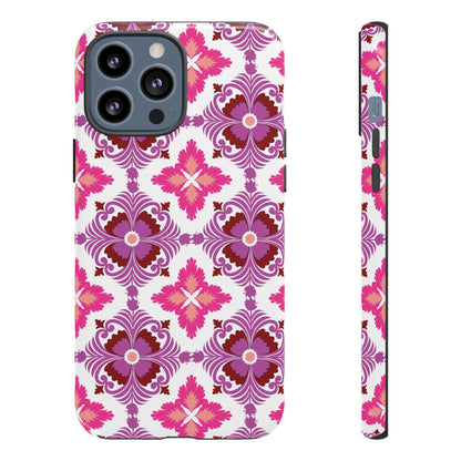 Pink Tile Floral Phone Case