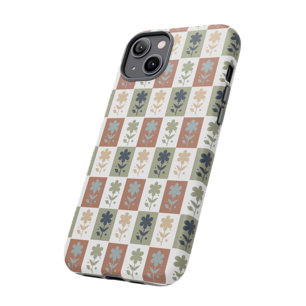 Floral Patchwork Tough Case — Retro Boho Phone Cover