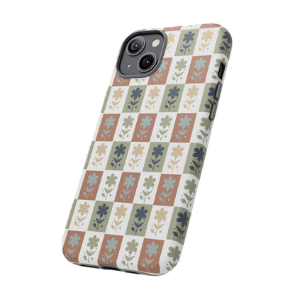 Floral Patchwork Tough Case — Retro Boho Phone Cover