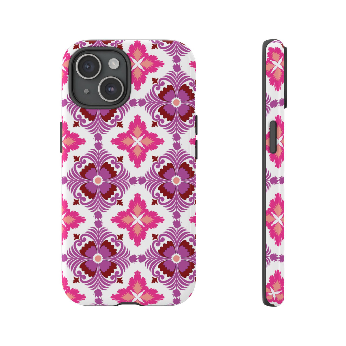 Pink Tile Floral Phone Case