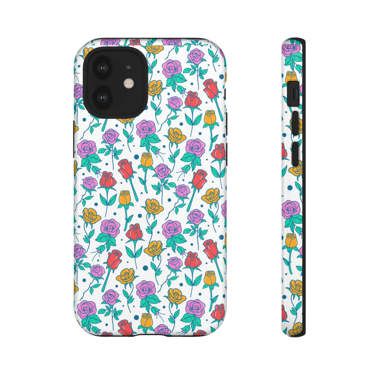 Floral Garden Tough Phone Case — Colorful Rose Pattern