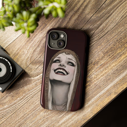 Phone Case — Gothic Laughing Nun Dark Art Protective Cover