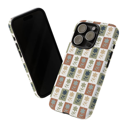 Floral Patchwork Tough Case — Retro Boho Phone Cover