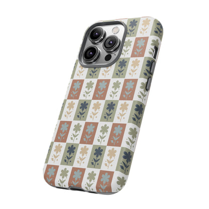 Floral Patchwork Tough Case — Retro Boho Phone Cover