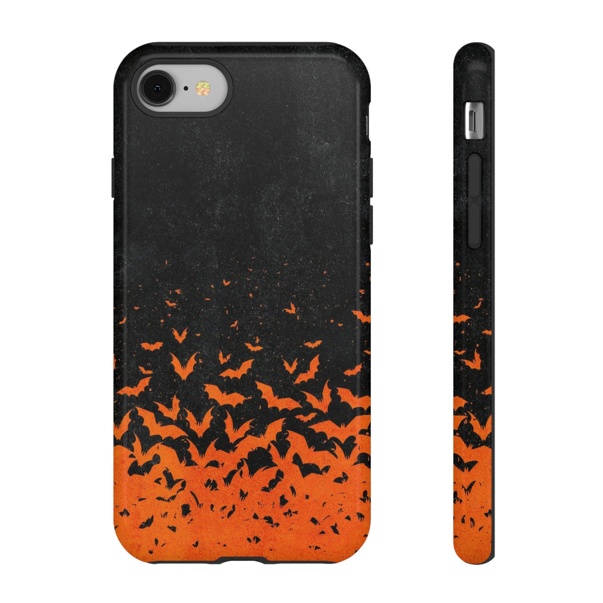 Halloween Orange Bat Swarm Phone Case — Tough Protective iPhone Cover