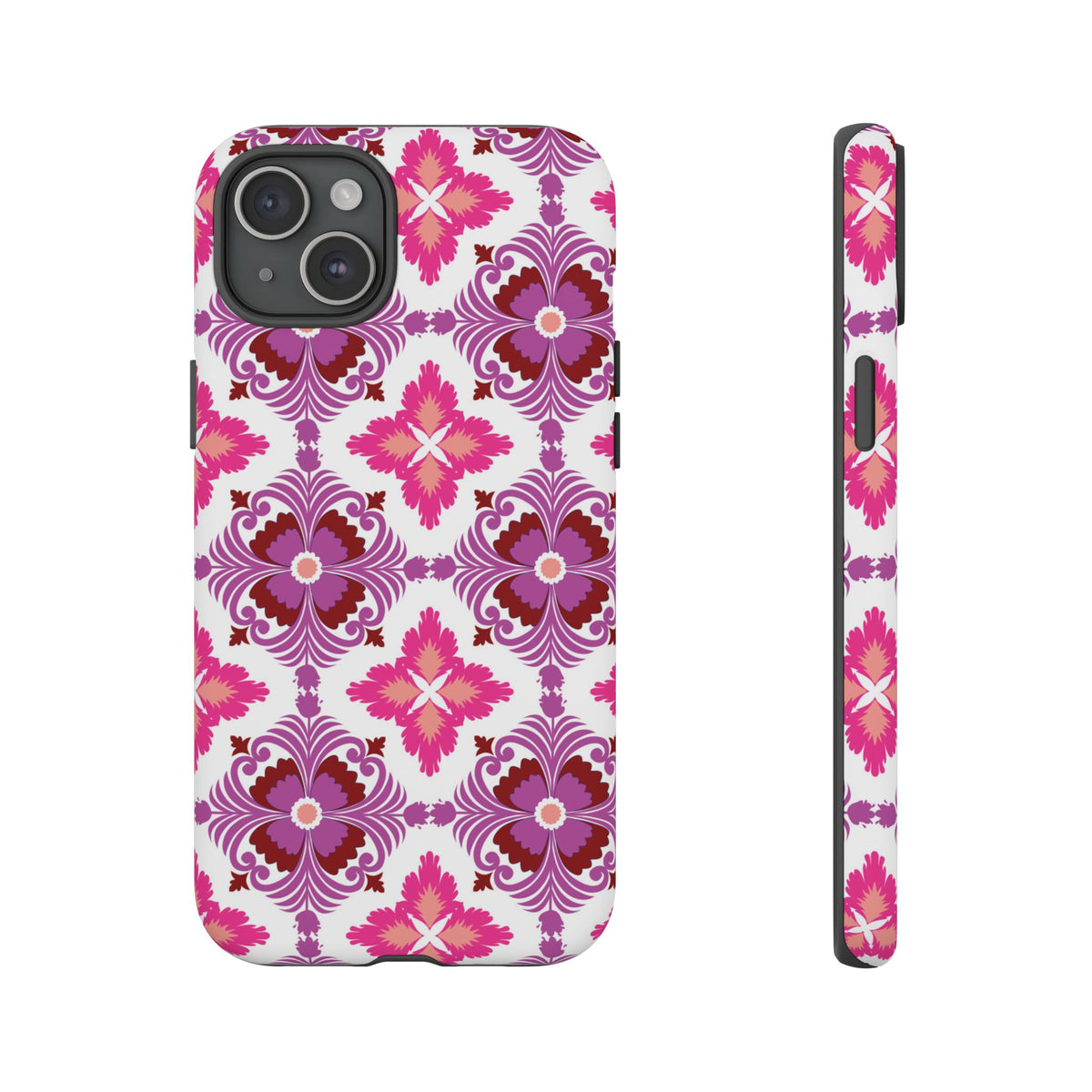 Pink Tile Floral Phone Case