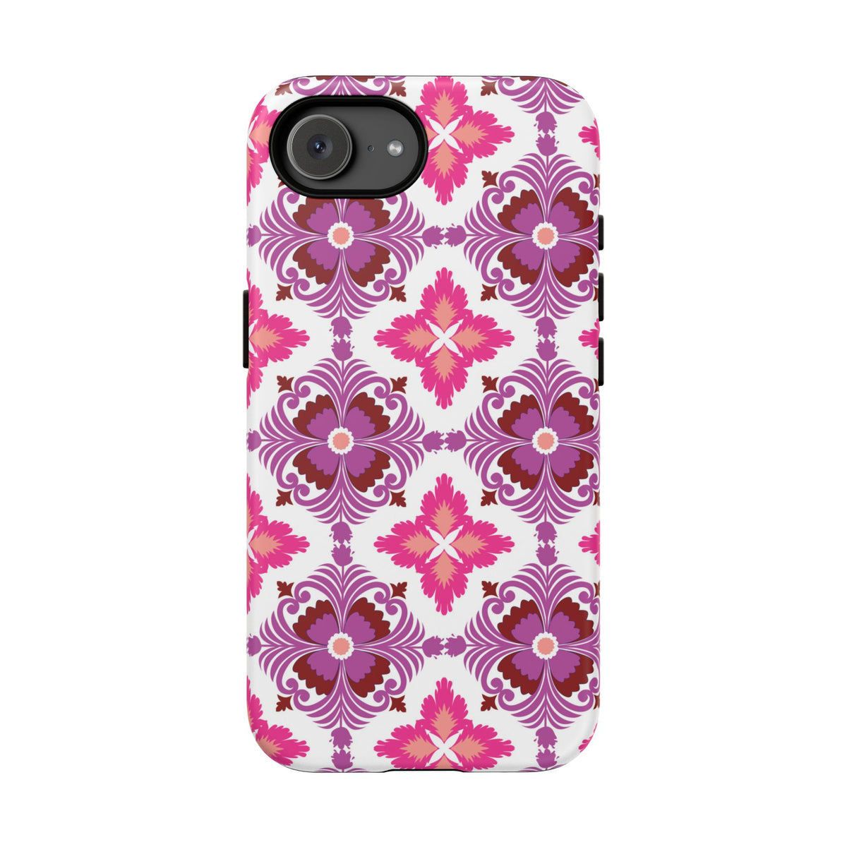 Pink Tile Floral Phone Case