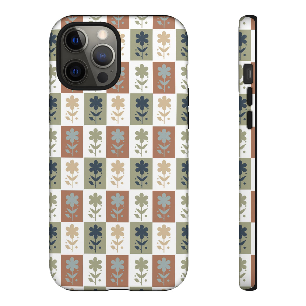 Floral Patchwork Tough Case — Retro Boho Phone Cover