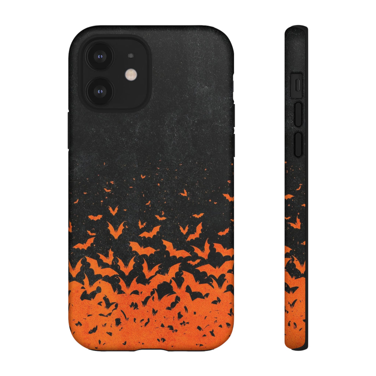 Halloween Orange Bat Swarm Phone Case — Tough Protective iPhone Cover