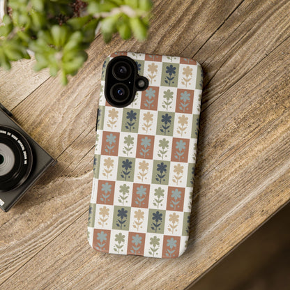 Floral Patchwork Tough Case — Retro Boho Phone Cover