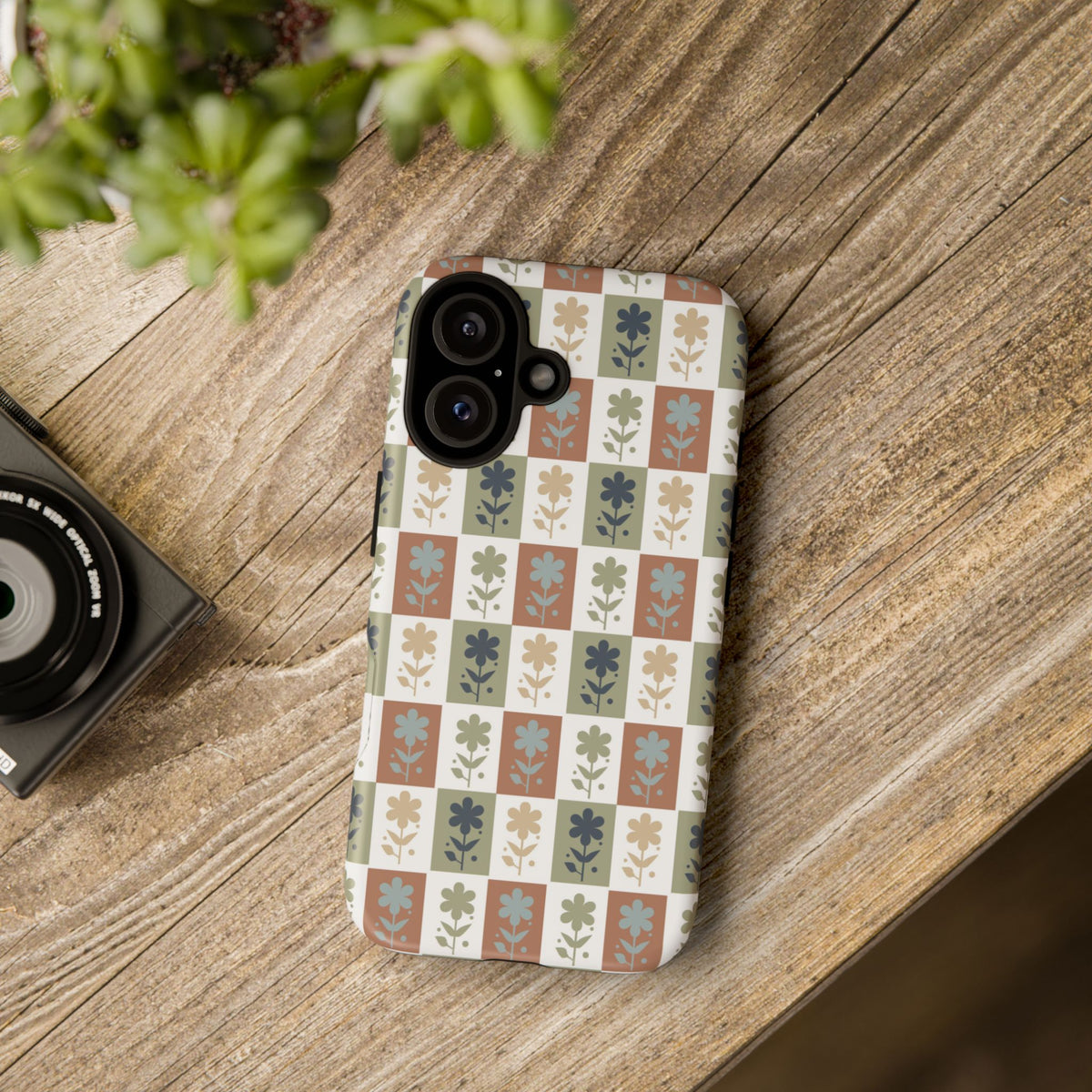 Floral Patchwork Tough Case — Retro Boho Phone Cover