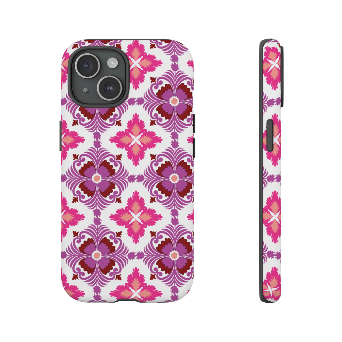 Pink Tile Floral Phone Case