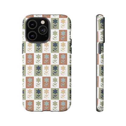 Floral Patchwork Tough Case — Retro Boho Phone Cover