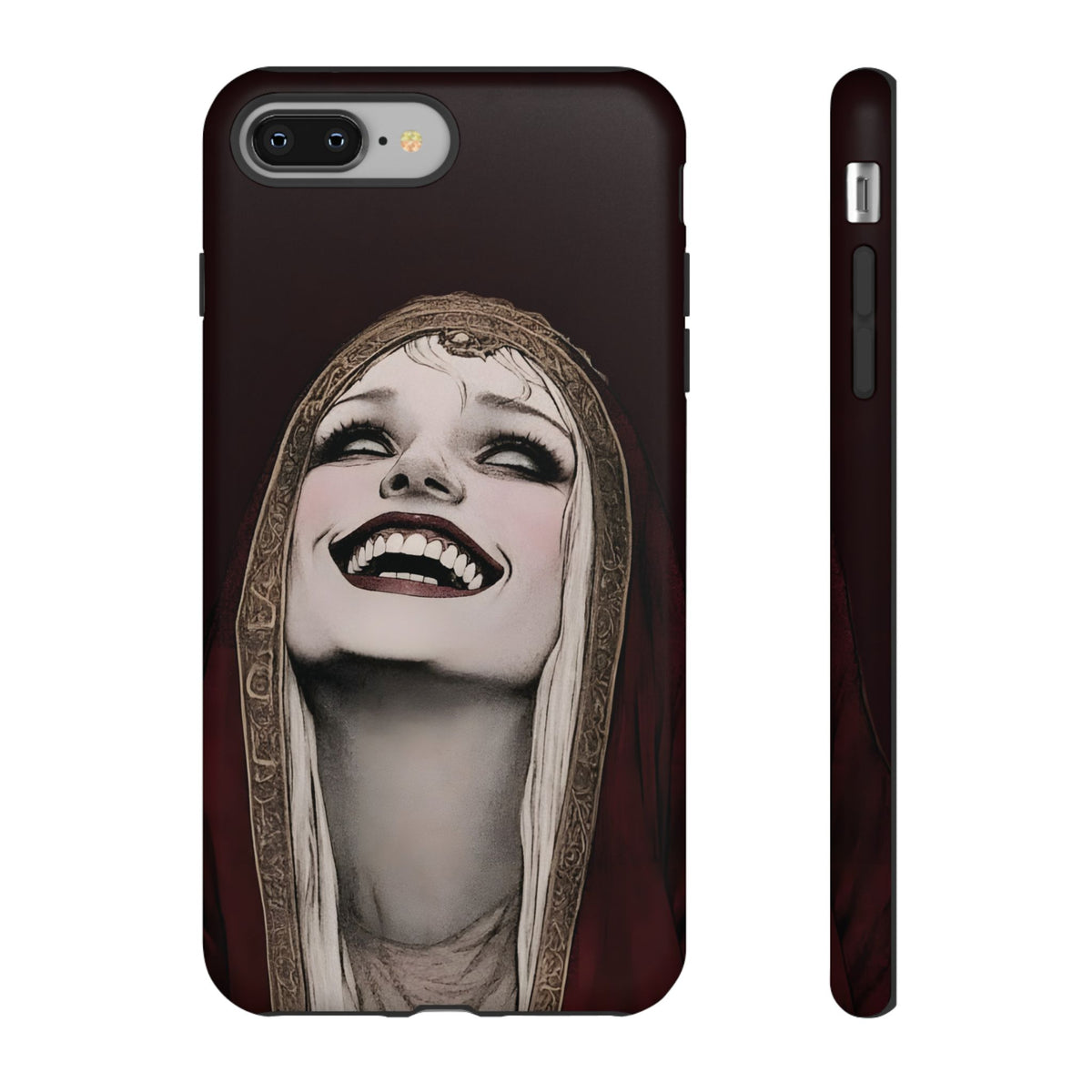 Phone Case — Gothic Laughing Nun Dark Art Protective Cover
