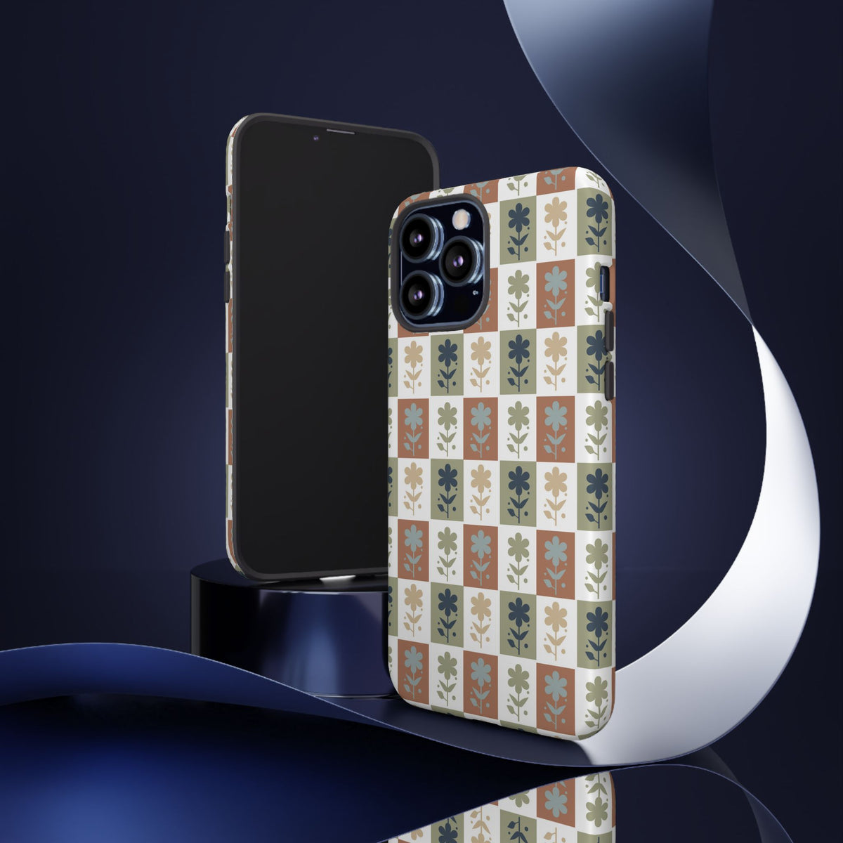 Floral Patchwork Tough Case — Retro Boho Phone Cover
