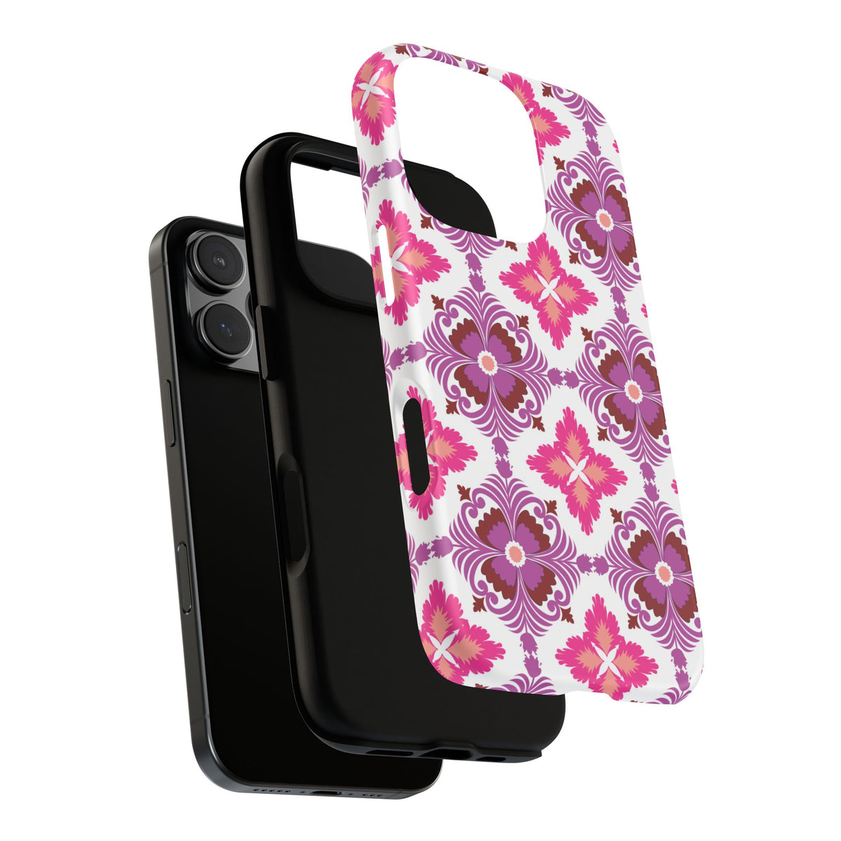 Pink Tile Floral Phone Case