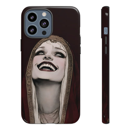 Phone Case — Gothic Laughing Nun Dark Art Protective Cover
