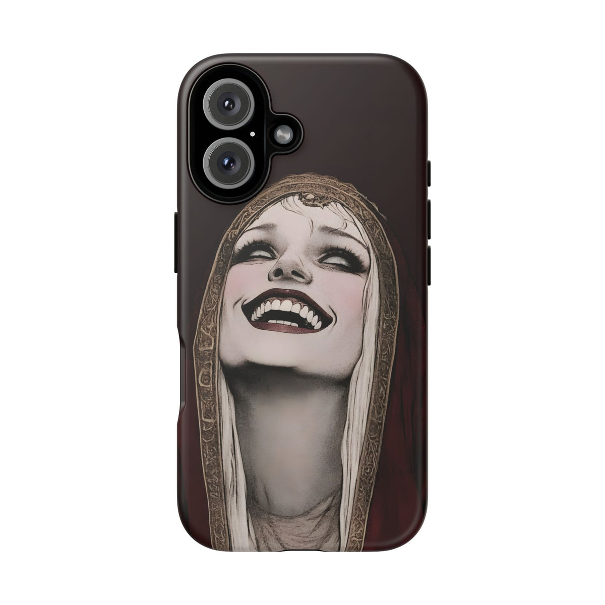 Phone Case — Gothic Laughing Nun Dark Art Protective Cover
