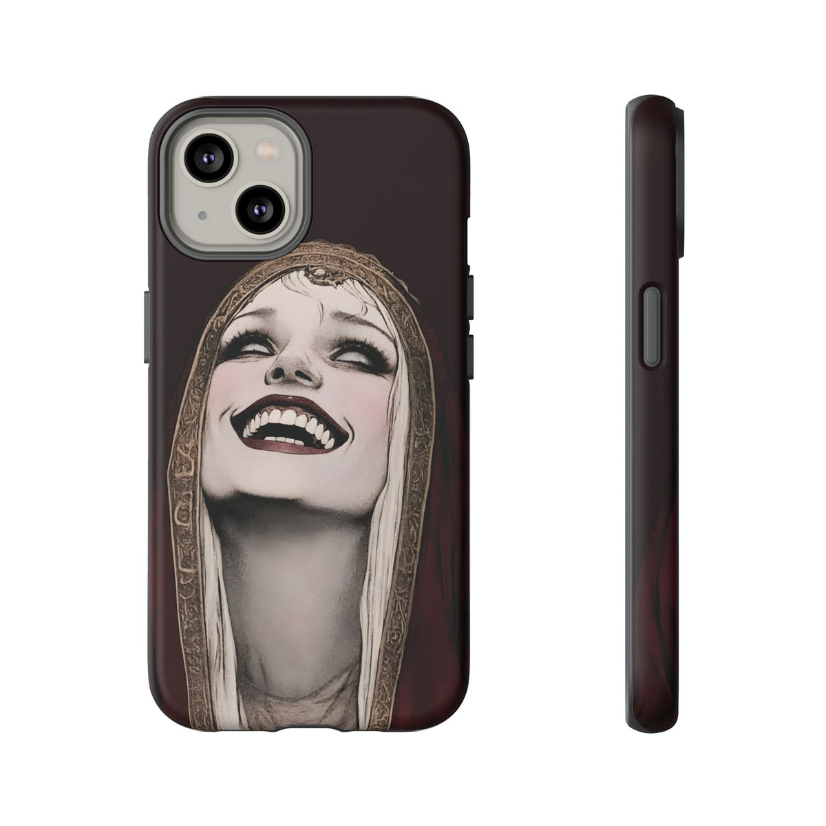 Phone Case — Gothic Laughing Nun Dark Art Protective Cover