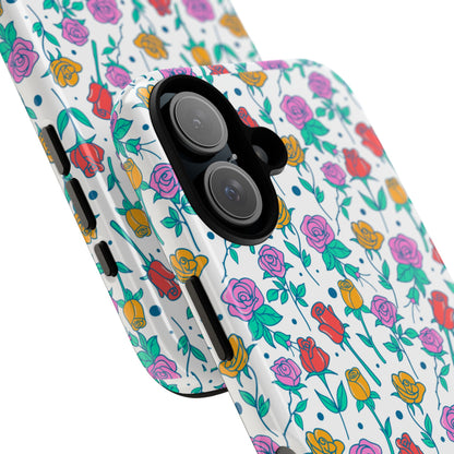 Floral Garden Tough Phone Case — Colorful Rose Pattern