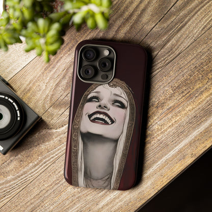 Phone Case — Gothic Laughing Nun Dark Art Protective Cover
