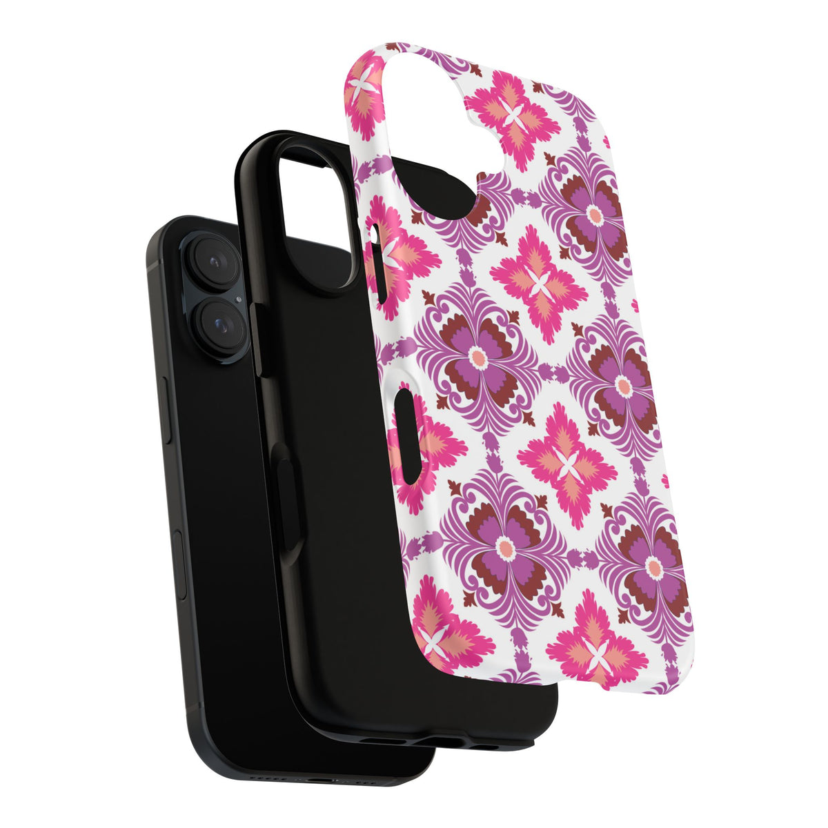 Pink Tile Floral Phone Case