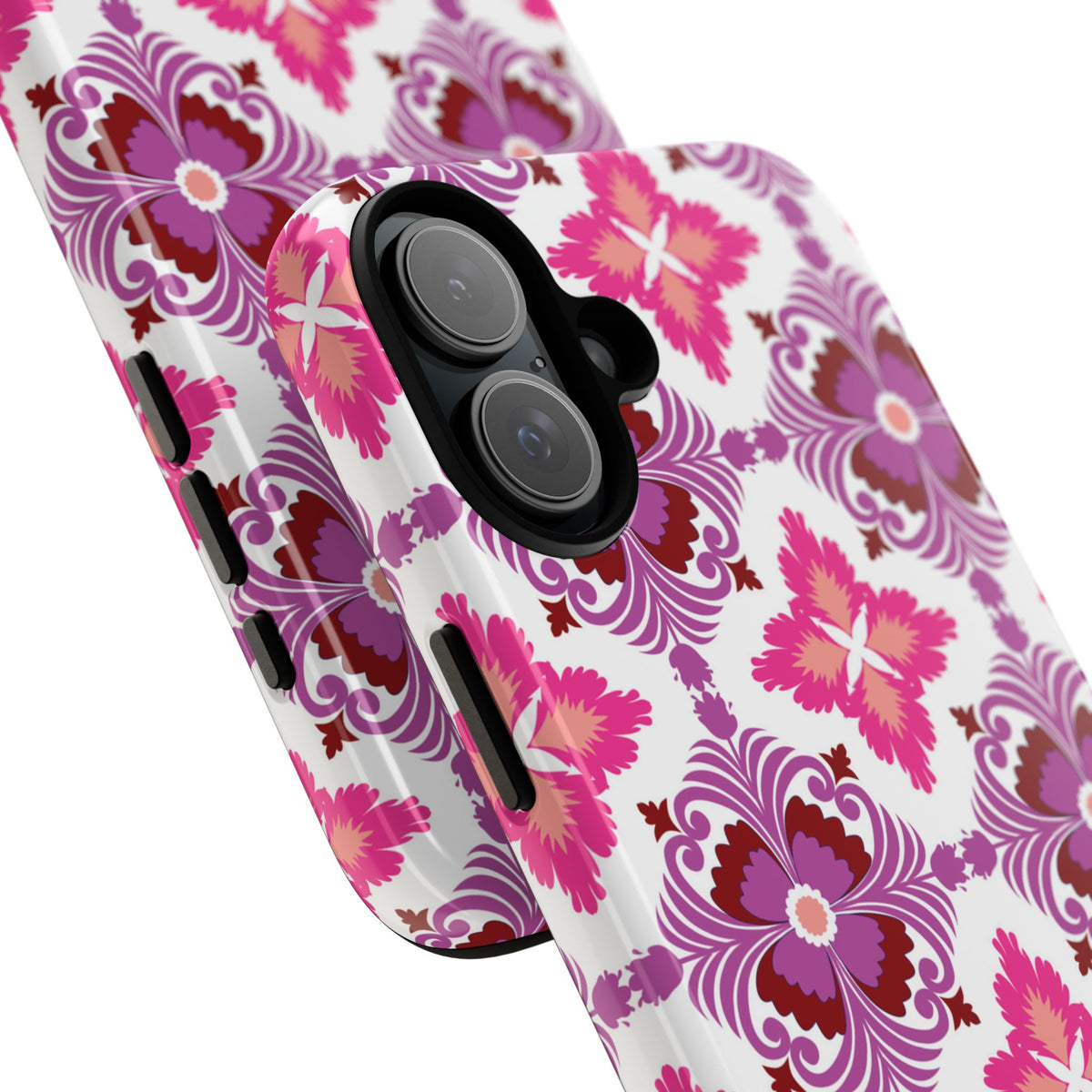 Pink Tile Floral Phone Case