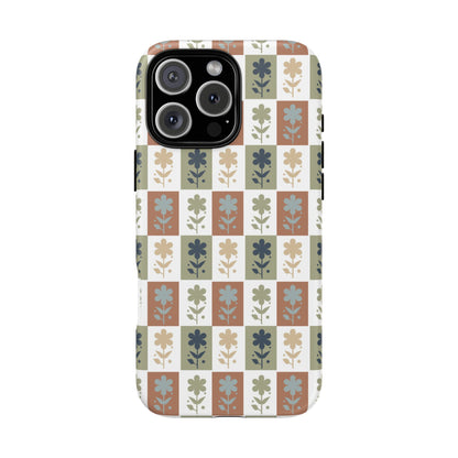 Floral Patchwork Tough Case — Retro Boho Phone Cover