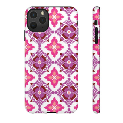 Pink Tile Floral Phone Case
