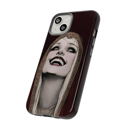 Phone Case — Gothic Laughing Nun Dark Art Protective Cover