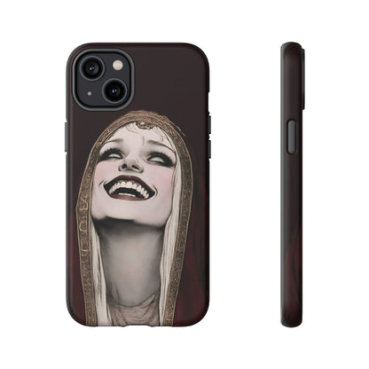 Phone Case — Gothic Laughing Nun Dark Art Protective Cover