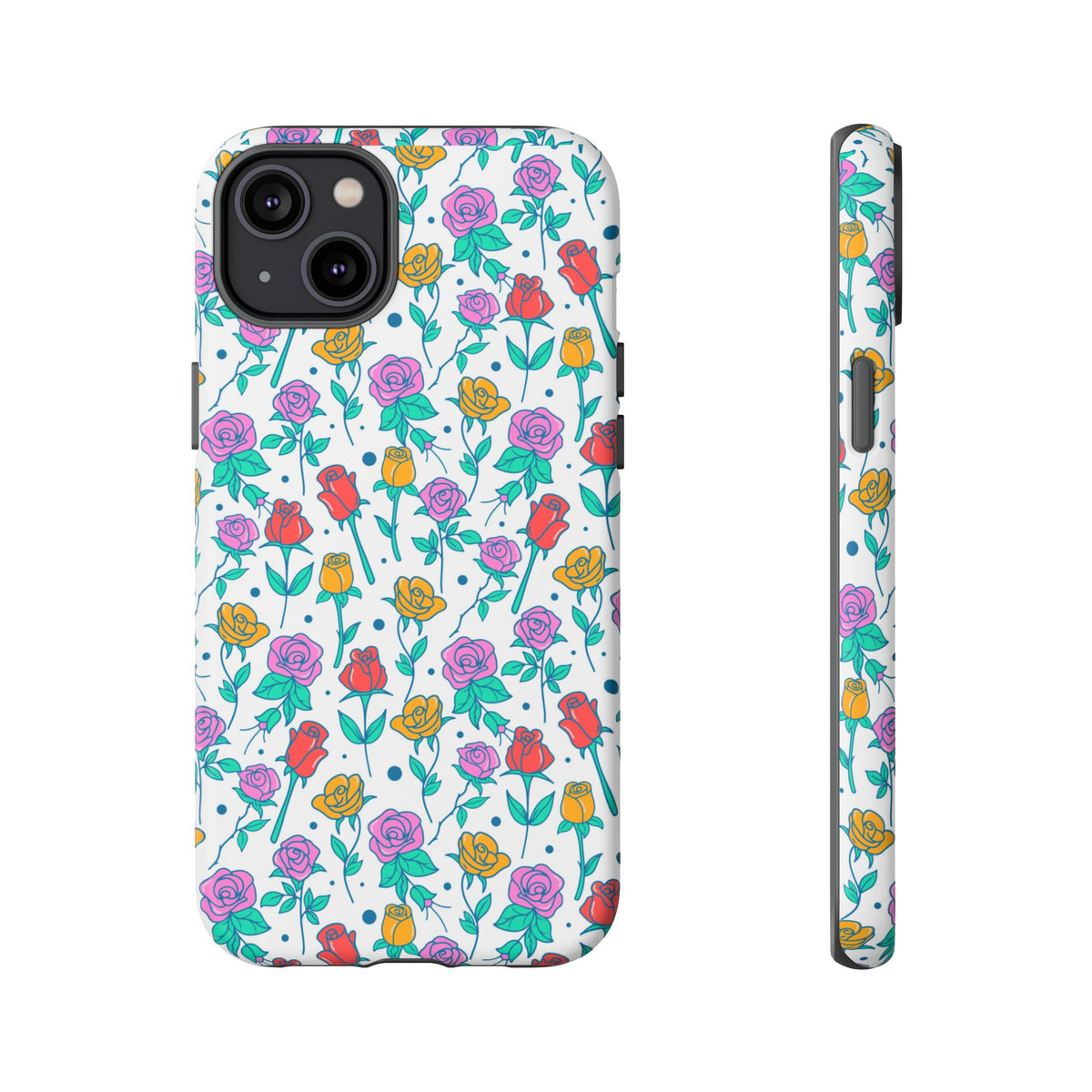 Floral Garden Tough Phone Case — Colorful Rose Pattern