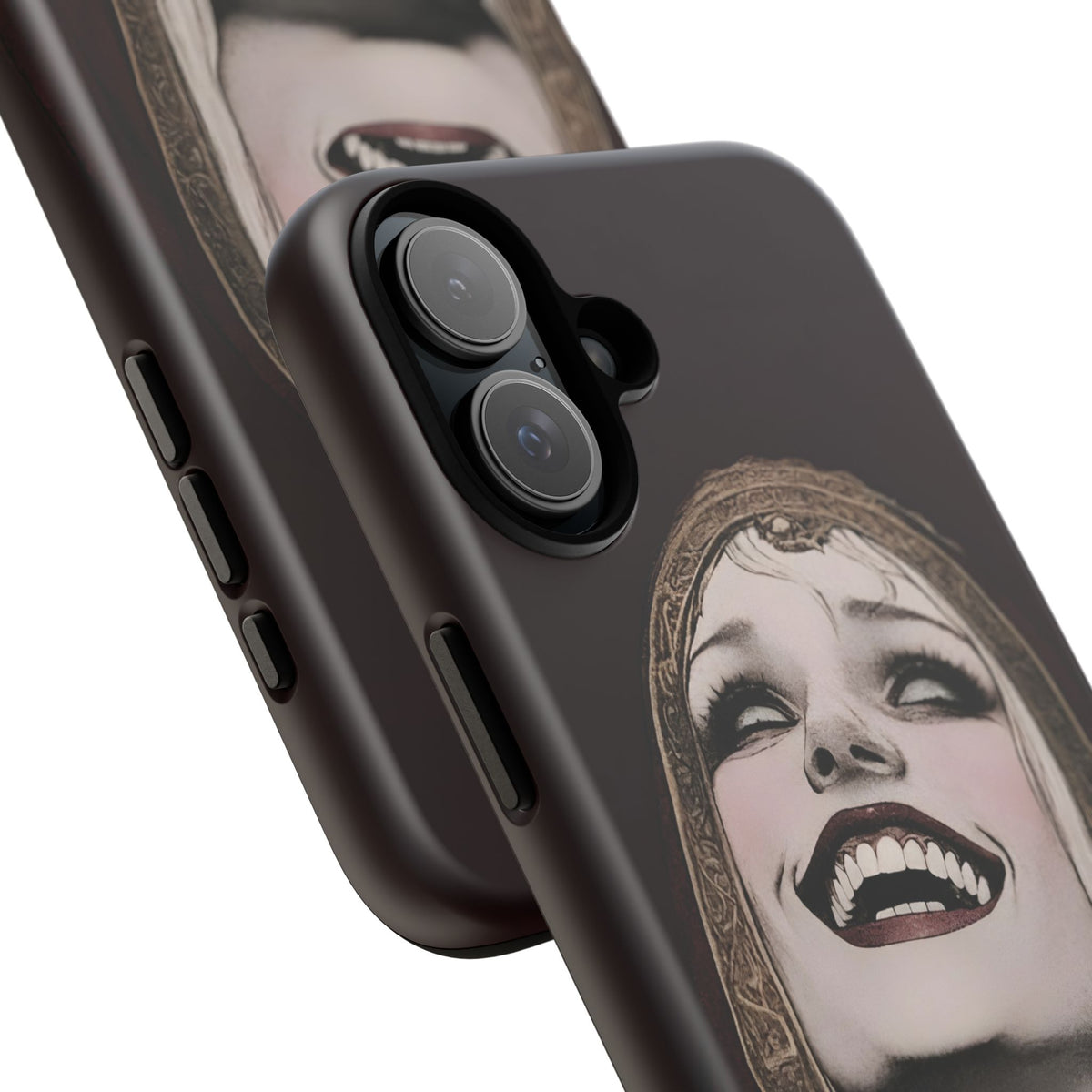 Phone Case — Gothic Laughing Nun Dark Art Protective Cover