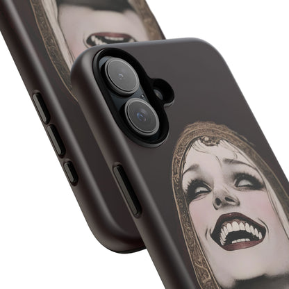 Phone Case — Gothic Laughing Nun Dark Art Protective Cover