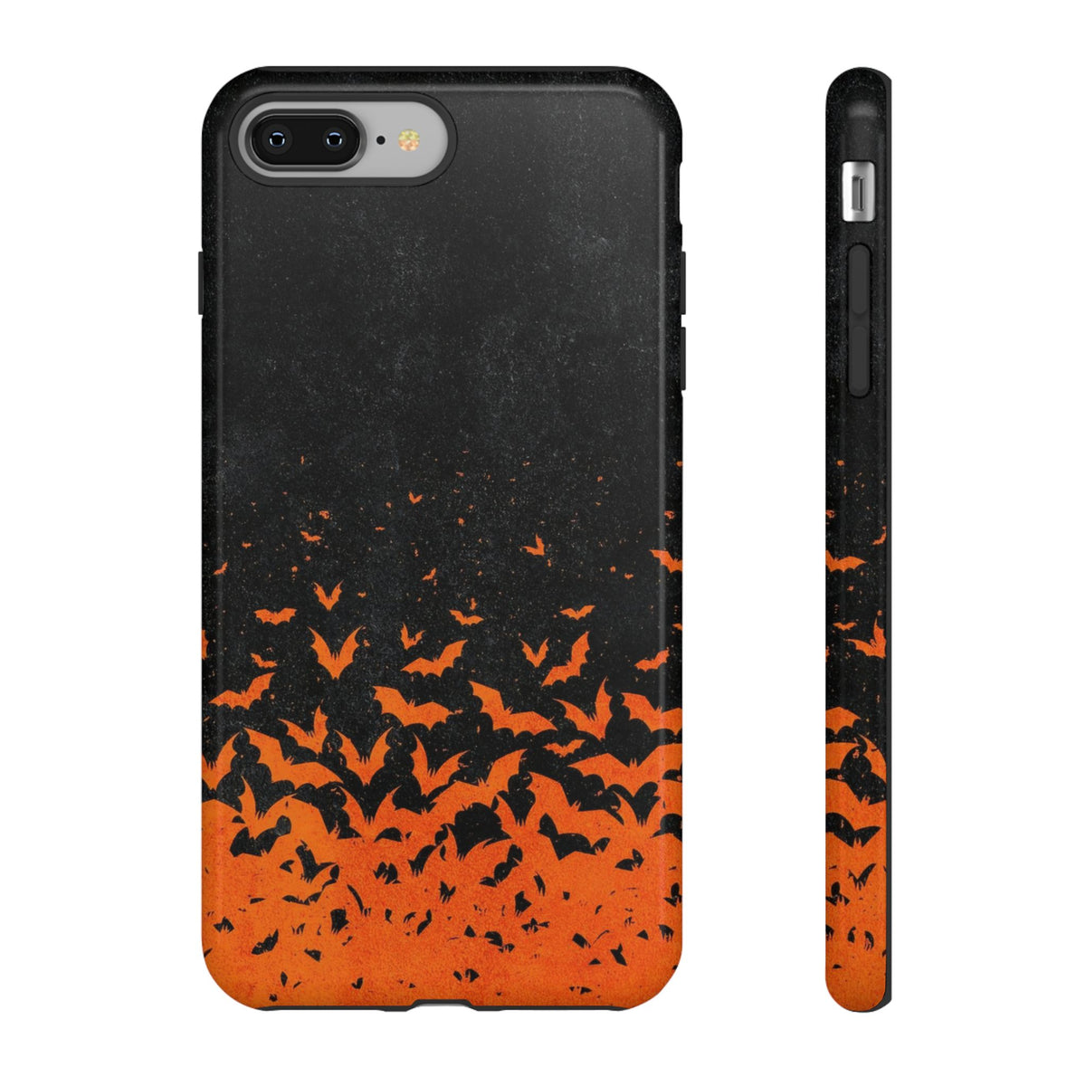 Halloween Orange Bat Swarm Phone Case — Tough Protective iPhone Cover