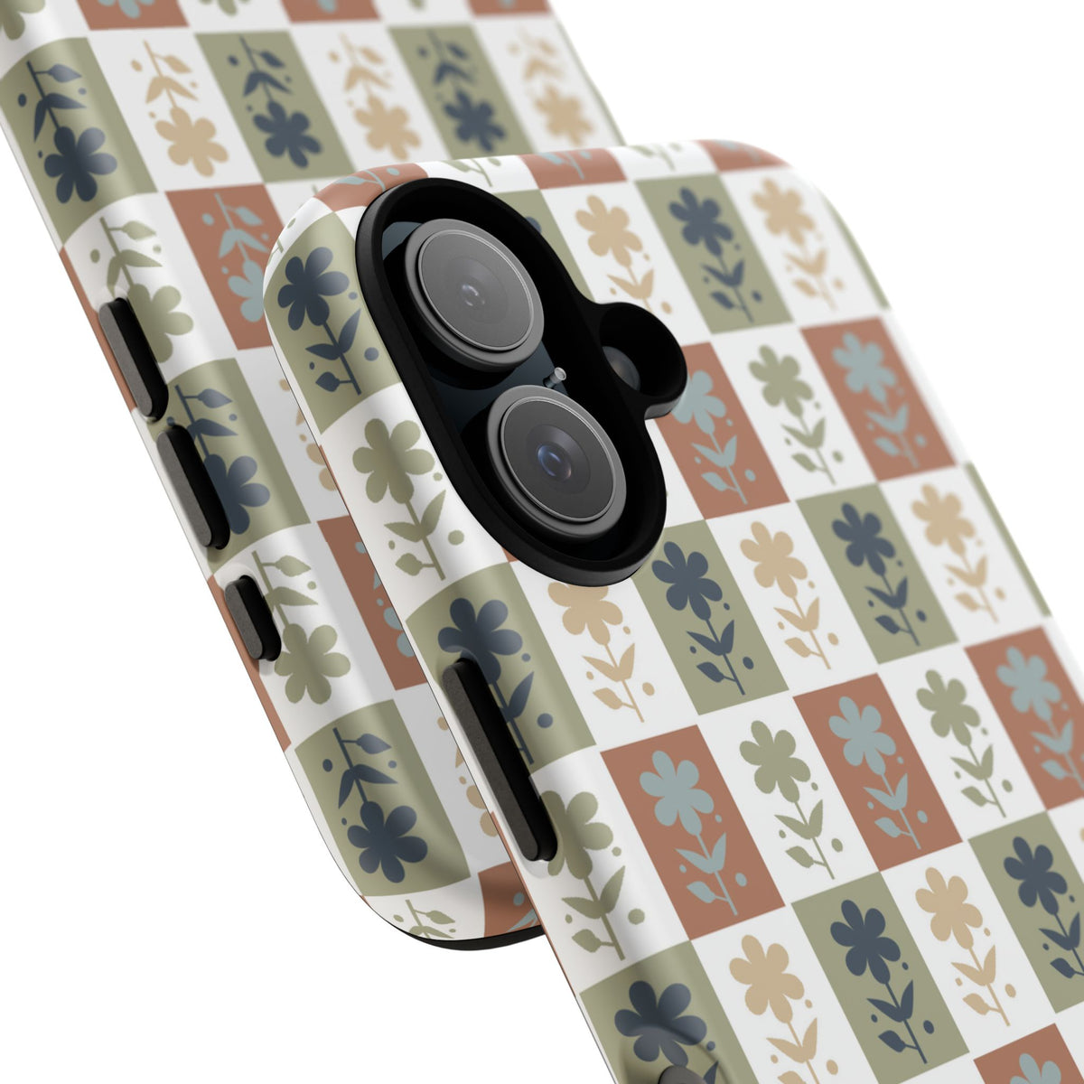 Floral Patchwork Tough Case — Retro Boho Phone Cover