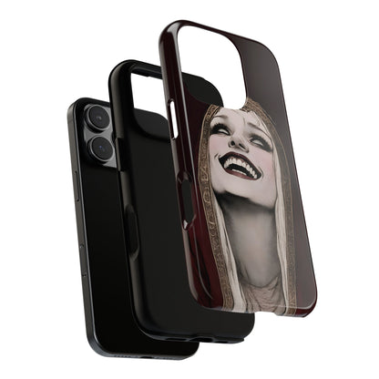 Phone Case — Gothic Laughing Nun Dark Art Protective Cover