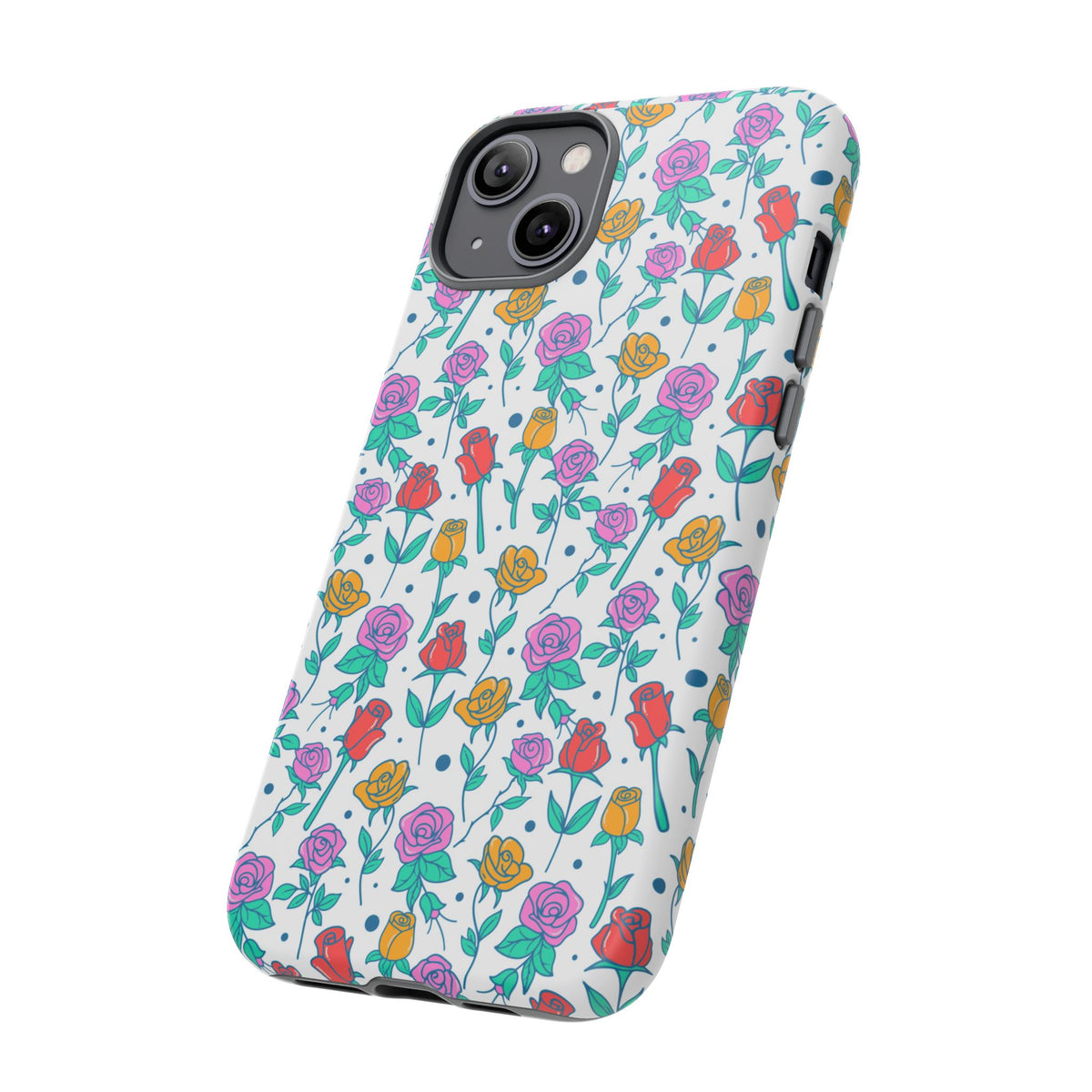 Floral Garden Tough Phone Case — Colorful Rose Pattern