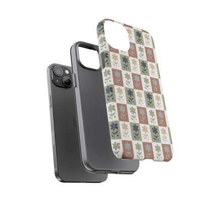 Floral Patchwork Tough Case — Retro Boho Phone Cover
