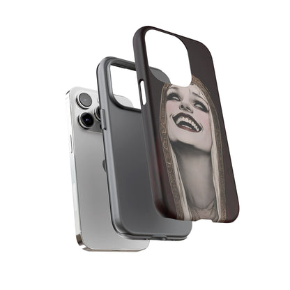 Phone Case — Gothic Laughing Nun Dark Art Protective Cover