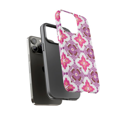 Pink Tile Floral Phone Case