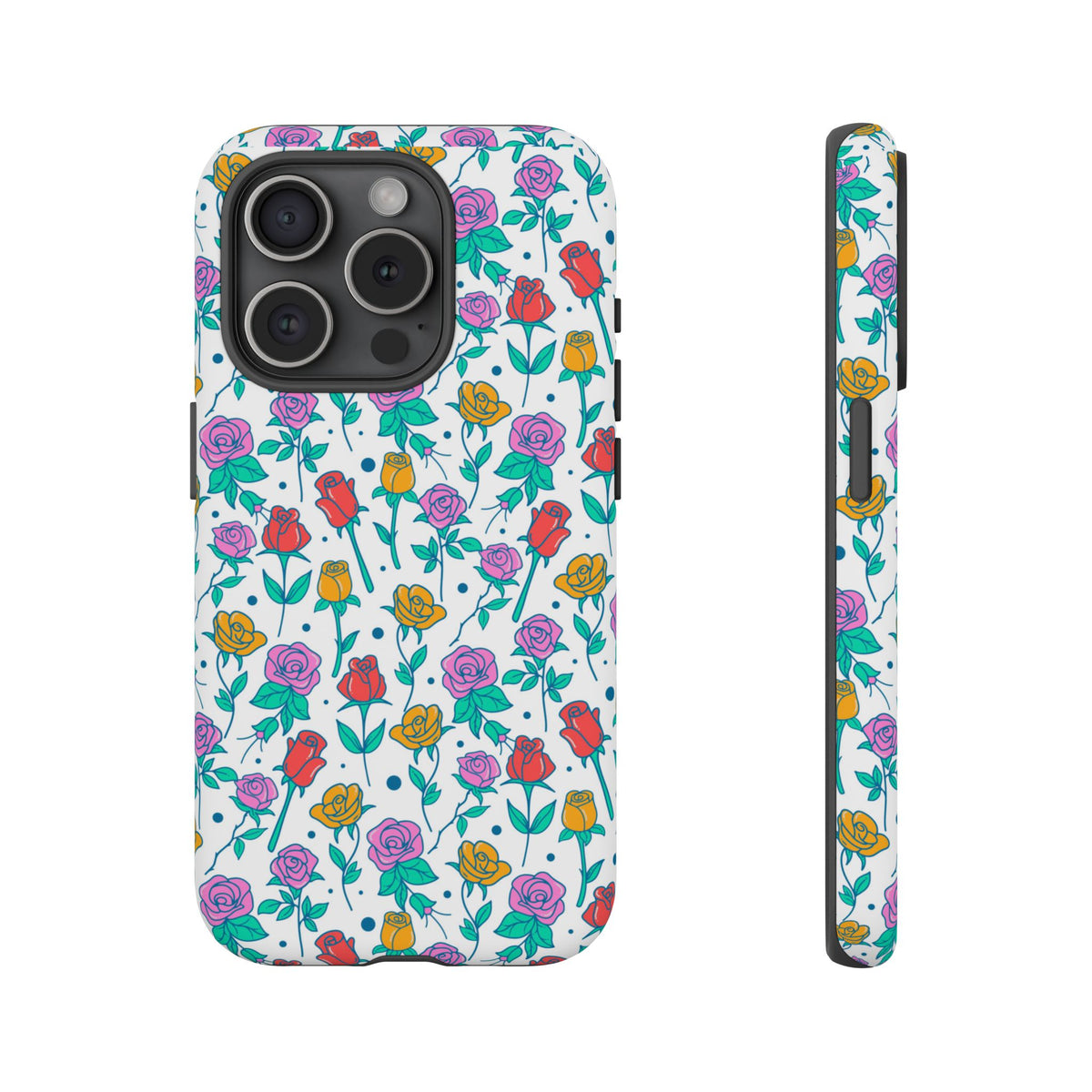 Floral Garden Tough Phone Case — Colorful Rose Pattern