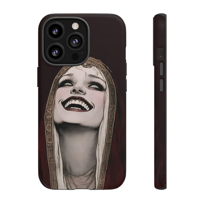 Phone Case — Gothic Laughing Nun Dark Art Protective Cover