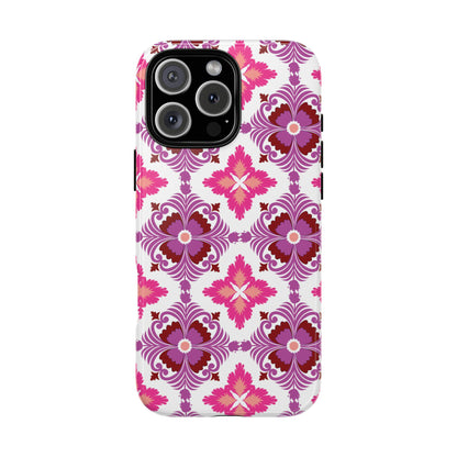 Pink Tile Floral Phone Case
