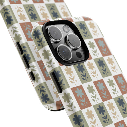 Floral Patchwork Tough Case — Retro Boho Phone Cover