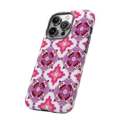 Pink Tile Floral Phone Case