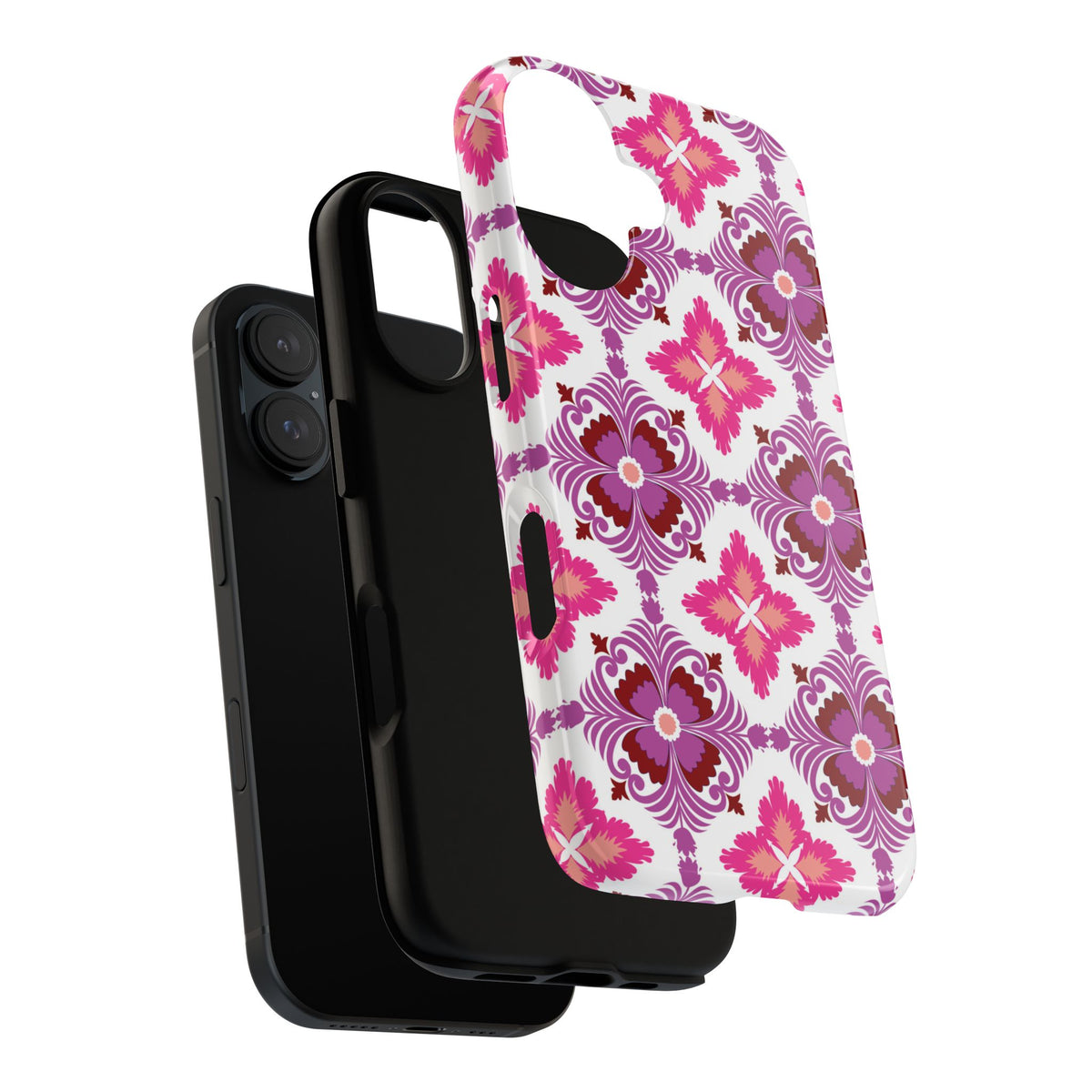 Pink Tile Floral Phone Case