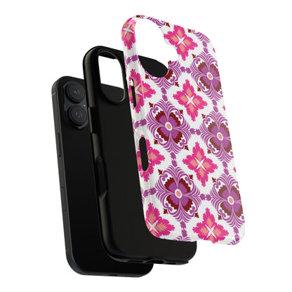 Pink Tile Floral Phone Case