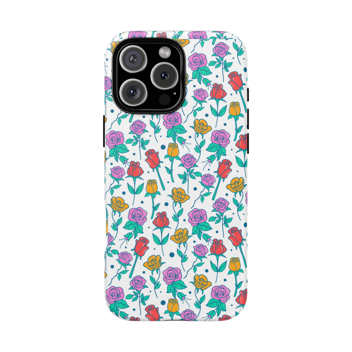 Floral Garden Tough Phone Case — Colorful Rose Pattern