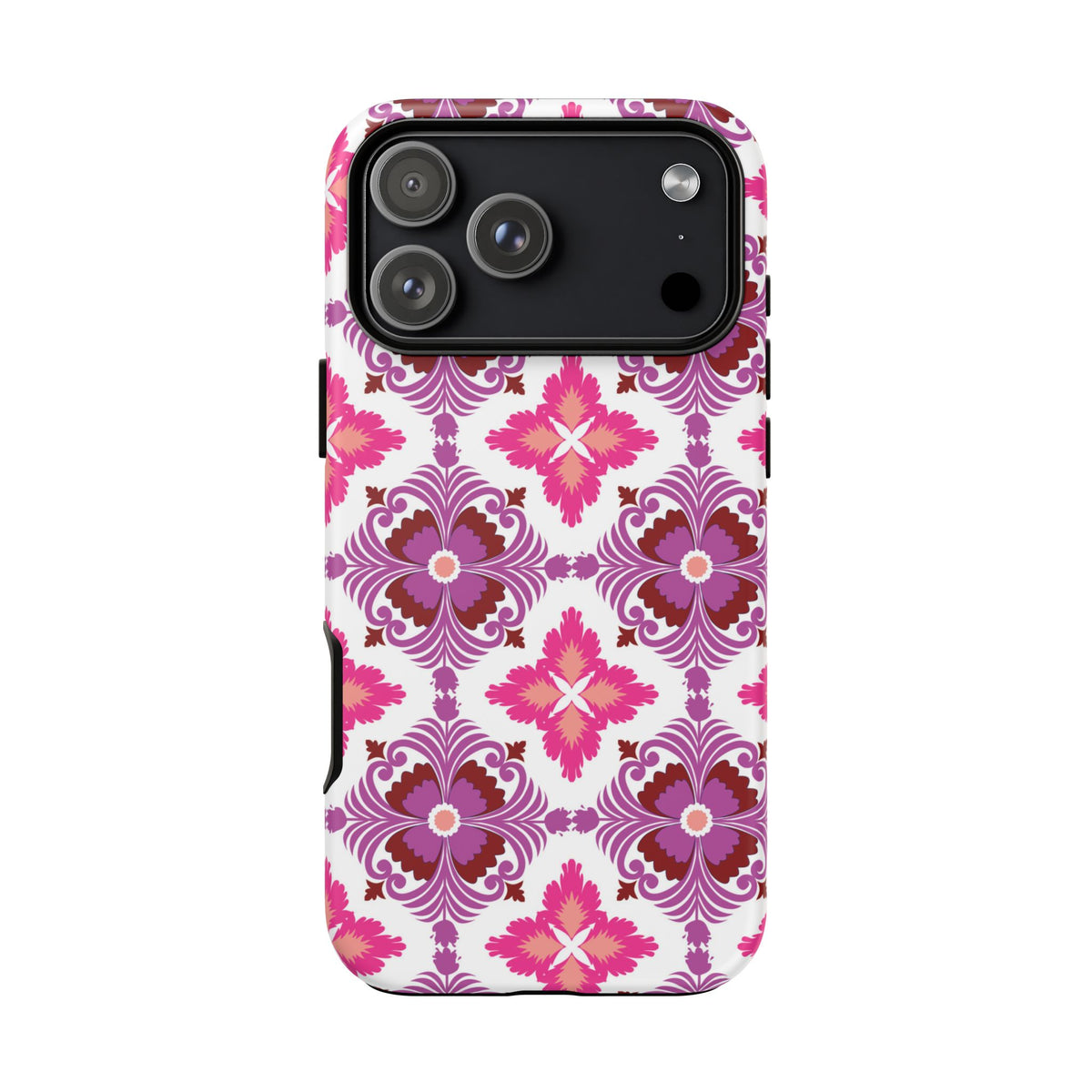 Pink Tile Floral Phone Case
